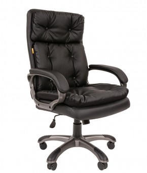 Кресло для руководителя  CHAIRMAN 442 (экокожа черная) в Чебаркуле - chebarkul.ok-mebel.com | фото 2