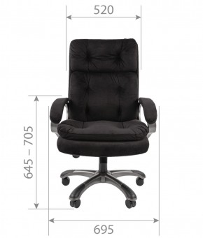 Кресло для руководителя  CHAIRMAN 442 (ткань черная) в Чебаркуле - chebarkul.ok-mebel.com | фото 4