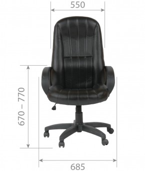 Кресло для руководителя  CHAIRMAN 685 (экокожа черный) в Чебаркуле - chebarkul.ok-mebel.com | фото 5