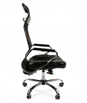 Кресло для руководителя CHAIRMAN 700 (Сетка) Черное в Чебаркуле - chebarkul.ok-mebel.com | фото 3