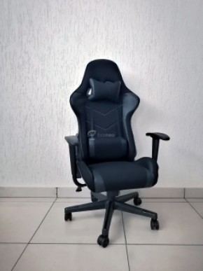 Кресло геймерское Barneo K-50 (черная сетка черные вставки) в Чебаркуле - chebarkul.ok-mebel.com | фото
