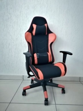Кресло геймерское Barneo K-50 (черная сетка оранжевые вставки) в Чебаркуле - chebarkul.ok-mebel.com | фото