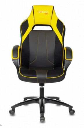 Кресло игровое Бюрократ VIKING 2 AERO YELLOW черный/желтый в Чебаркуле - chebarkul.ok-mebel.com | фото 2