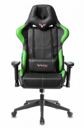 Кресло игровое Бюрократ VIKING 5 AERO LGREEN черный/салатовый в Чебаркуле - chebarkul.ok-mebel.com | фото 2