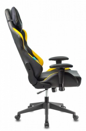 Кресло игровое Бюрократ VIKING 5 AERO YELLOW черный/желтый в Чебаркуле - chebarkul.ok-mebel.com | фото 2