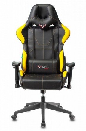 Кресло игровое Бюрократ VIKING 5 AERO YELLOW черный/желтый в Чебаркуле - chebarkul.ok-mebel.com | фото 3