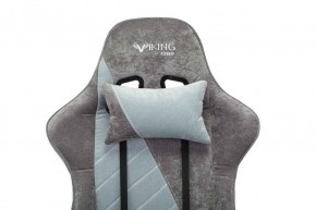 Кресло игровое Бюрократ VIKING X VIKING X GREY Fabric серый/серо-голубой в Чебаркуле - chebarkul.ok-mebel.com | фото 5