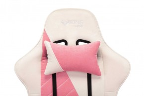 Кресло игровое Бюрократ VIKING X VIKING X PINK Fabric белый/розовый в Чебаркуле - chebarkul.ok-mebel.com | фото 6