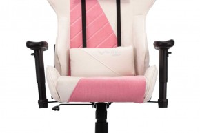 Кресло игровое Бюрократ VIKING X VIKING X PINK Fabric белый/розовый в Чебаркуле - chebarkul.ok-mebel.com | фото 7