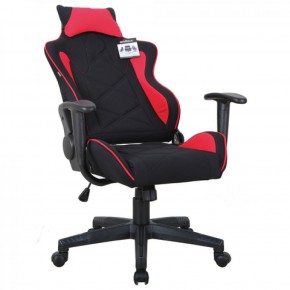 Кресло компьютерное BRABIX GT Racer GM-101 + подушка (ткань) черное/красное (531820) в Чебаркуле - chebarkul.ok-mebel.com | фото 4