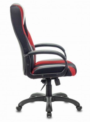 Кресло компьютерное BRABIX PREMIUM "Rapid GM-102" (экокожа/ткань, черное/красное) 532107 в Чебаркуле - chebarkul.ok-mebel.com | фото 3