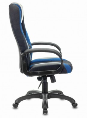 Кресло компьютерное BRABIX PREMIUM "Rapid GM-102" (экокожа/ткань, черное/синее) 532106 в Чебаркуле - chebarkul.ok-mebel.com | фото 3