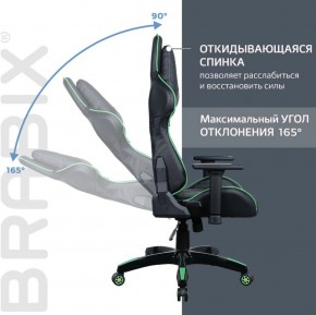Кресло компьютерное BRABIX "GT Carbon GM-120" (черное/зеленое) 531929 в Чебаркуле - chebarkul.ok-mebel.com | фото 2