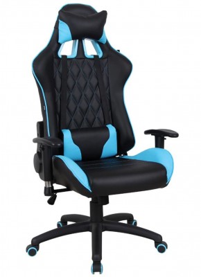 Кресло компьютерное BRABIX "GT Master GM-110" (черное/голубое) 531928 в Чебаркуле - chebarkul.ok-mebel.com | фото