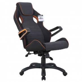 Кресло компьютерное BRABIX Techno Pro GM-003 (ткань черное/серое, вставки оранжевые) 531813 в Чебаркуле - chebarkul.ok-mebel.com | фото 8