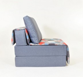 Кресло-кровать бескаркасное Харви (серый-геометрия слейт) в Чебаркуле - chebarkul.ok-mebel.com | фото 2