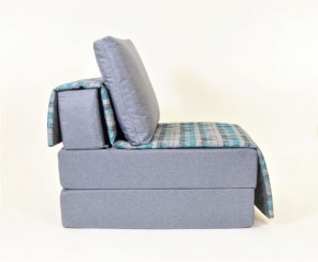 Кресло-кровать бескаркасное Харви (серый-квадро азур) в Чебаркуле - chebarkul.ok-mebel.com | фото 2