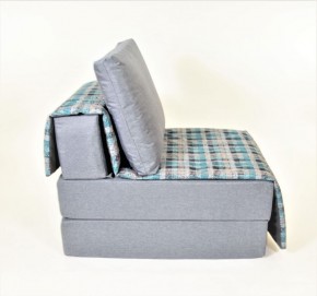 Кресло-кровать бескаркасное Харви (серый-квадро азур) в Чебаркуле - chebarkul.ok-mebel.com | фото 3