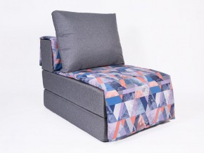 Кресло-кровать бескаркасное Харви (серый-сноу деним) в Чебаркуле - chebarkul.ok-mebel.com | фото 1