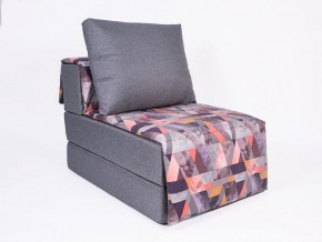 Кресло-кровать бескаркасное Харви (серый-сноу манго) в Чебаркуле - chebarkul.ok-mebel.com | фото