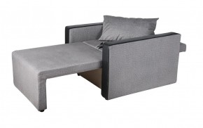 Кресло-кровать Милена с подлокотниками (серый) Велюр в Чебаркуле - chebarkul.ok-mebel.com | фото 3