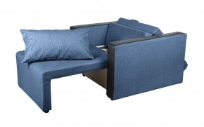 Кресло-кровать Милена с подлокотниками (синий) Велюр в Чебаркуле - chebarkul.ok-mebel.com | фото 2