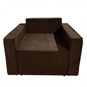 Кресло-кровать Принц КК1-ВК (велюр коричневый) в Чебаркуле - chebarkul.ok-mebel.com | фото