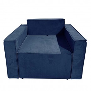 Кресло-кровать Принц КК1-ВСи (велюр синий) в Чебаркуле - chebarkul.ok-mebel.com | фото 1