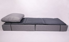 Кресло-кровать-пуф бескаркасное Прайм (мехико серый-графит) в Чебаркуле - chebarkul.ok-mebel.com | фото 3