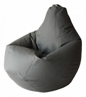 Кресло-мешок Серая ЭкоКожа 2XL 135*95 см в Чебаркуле - chebarkul.ok-mebel.com | фото