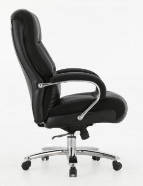 Кресло офисное BRABIX PREMIUM "Bomer HD-007" (рециклированная кожа, хром, черное) 531939 в Чебаркуле - chebarkul.ok-mebel.com | фото 3