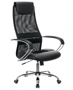 Кресло офисное BRABIX PREMIUM "Stalker EX-608 CH" (хром, ткань-сетка/кожзам, черное) 532091 в Чебаркуле - chebarkul.ok-mebel.com | фото