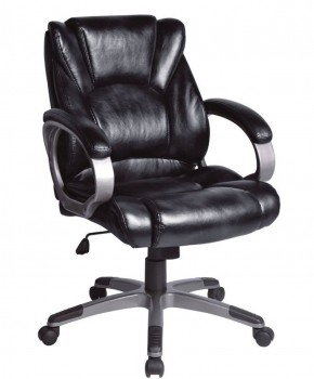 Кресло офисное BRABIX "Eldorado EX-504", экокожа, черное, 530874 в Чебаркуле - chebarkul.ok-mebel.com | фото 1