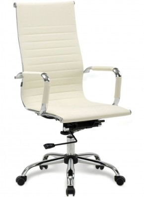 Кресло офисное BRABIX "Energy EX-509" (экокожа, хром, бежевое) 531166 в Чебаркуле - chebarkul.ok-mebel.com | фото 1