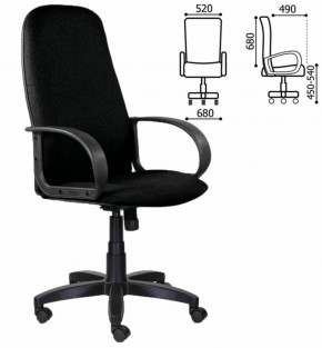 Кресло офисное BRABIX "Praktik EX-279" (ткань/кожзам, черное) 532017 в Чебаркуле - chebarkul.ok-mebel.com | фото 4