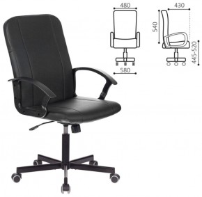 Кресло офисное BRABIX "Simple EX-521" (экокожа, черное) 532103 в Чебаркуле - chebarkul.ok-mebel.com | фото 2