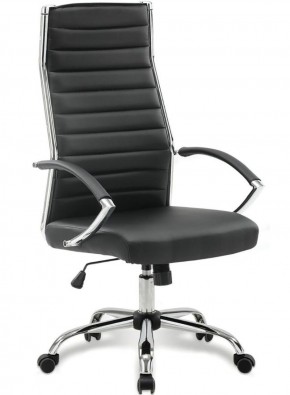 Кресло офисное BRABIX "Style EX-528", экокожа, хром, черное, 531947 в Чебаркуле - chebarkul.ok-mebel.com | фото