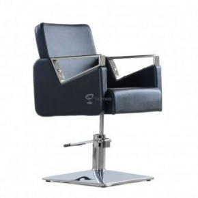 Кресло парикмахерское Barneo 6300V5 черное в Чебаркуле - chebarkul.ok-mebel.com | фото
