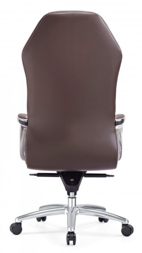 Кресло руководителя Бюрократ _AURA/BROWN коричневый в Чебаркуле - chebarkul.ok-mebel.com | фото 5