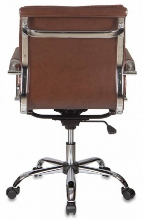 Кресло руководителя Бюрократ CH-993-LOW/BROWN коричневый в Чебаркуле - chebarkul.ok-mebel.com | фото 4