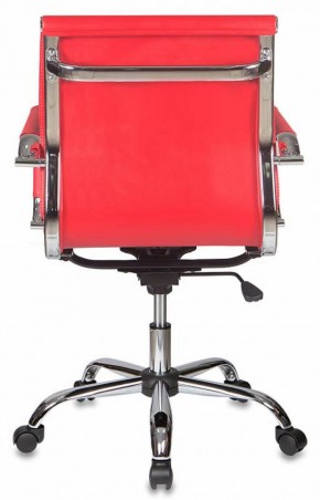 Кресло руководителя Бюрократ CH-993-LOW/RED красный в Чебаркуле - chebarkul.ok-mebel.com | фото 4