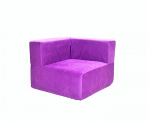 Кресло-угловое-модуль бескаркасное Тетрис 30 (Фиолетовый) в Чебаркуле - chebarkul.ok-mebel.com | фото