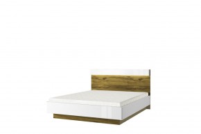 Кровать 160 с подъемником, TORINO, цвет белый/Дуб наварра в Чебаркуле - chebarkul.ok-mebel.com | фото