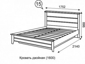 Кровать 1600 с ПМ София 15 в Чебаркуле - chebarkul.ok-mebel.com | фото 3