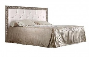 Кровать 2-х спальная(1,6 м)Тиффани Premium черная/серебро с мягким элементом со стразами с подъемным механизмом (ТФКР-2[3][7](П) в Чебаркуле - chebarkul.ok-mebel.com | фото
