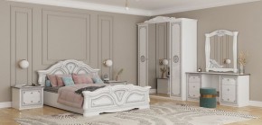 Кровать 2-х спальная 1600*2000 Грация (12.116) без основания (белый/серебро) в Чебаркуле - chebarkul.ok-mebel.com | фото 2