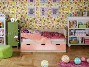 Кровать Бабочки (Розовый металлик) 1600 в Чебаркуле - chebarkul.ok-mebel.com | фото