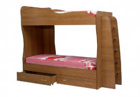 Кровать детская 2-х ярусная Юниор-1 (800*2000) ЛДСП в Чебаркуле - chebarkul.ok-mebel.com | фото