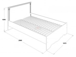 Кровать двойная Ольга 1Н + 2-а ящика (1600*2000) в Чебаркуле - chebarkul.ok-mebel.com | фото 2