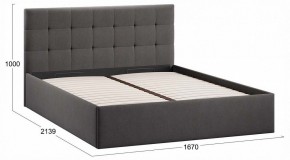 Кровать двуспальная Джоли с ПМ Тип 1 в Чебаркуле - chebarkul.ok-mebel.com | фото 4